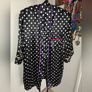 Natori II Silky Polka Dot Robe